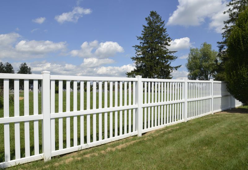 Repaired Vinyl Fence